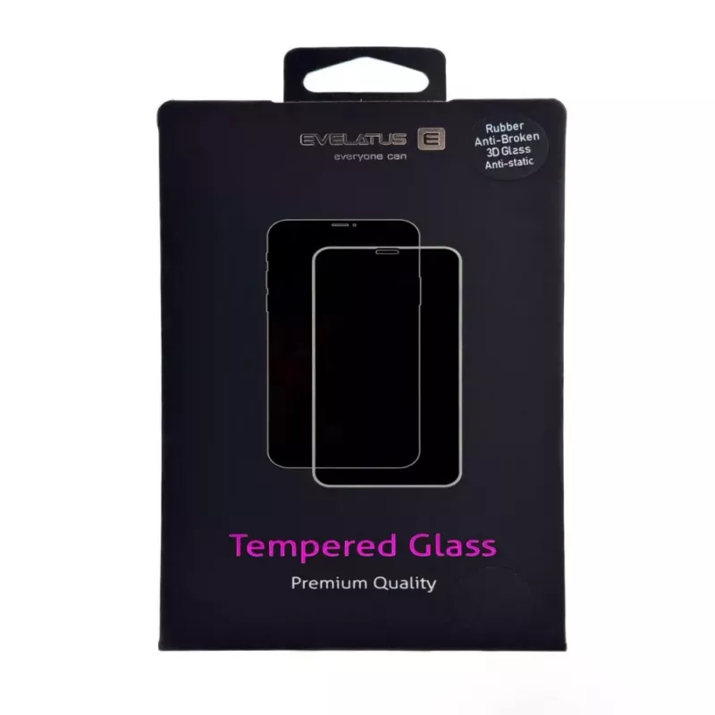 Evelatus Apple iPhone 17 / 16 Pro Corning Gorilla Glass Anti-Statisch 3D Full Cover 10X Stärkerer Displayschutz