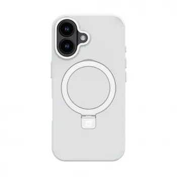 EVELATUS Apple iPhone 17 Shield Case mit MagSafe & Stand, Matt Silber