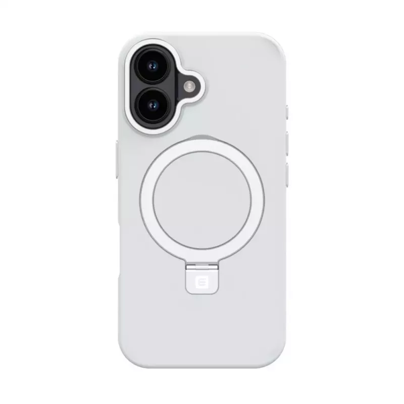 EVELATUS Apple iPhone 17 Shield Case mit MagSafe & Stand, Matt Silber