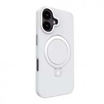 EVELATUS Apple iPhone 17 Shield Case mit MagSafe & Stand, Matt Silber