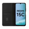 Evelatus Xiaomi Redmi 15C 4G/5G Book Case Folio Schwarz