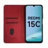 Evelatus Xiaomi Redmi 15C 4G/5G Book Case Folio Rot