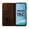 Evelatus Xiaomi Redmi 15C 4G/5G Book Case Folio Braun