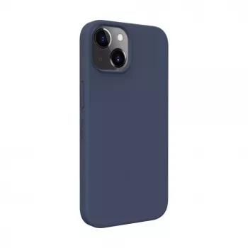 Evelatus Apple iPhone 14 / 13 Premium Magnetic Soft Touch Silicone Case Dark Blue