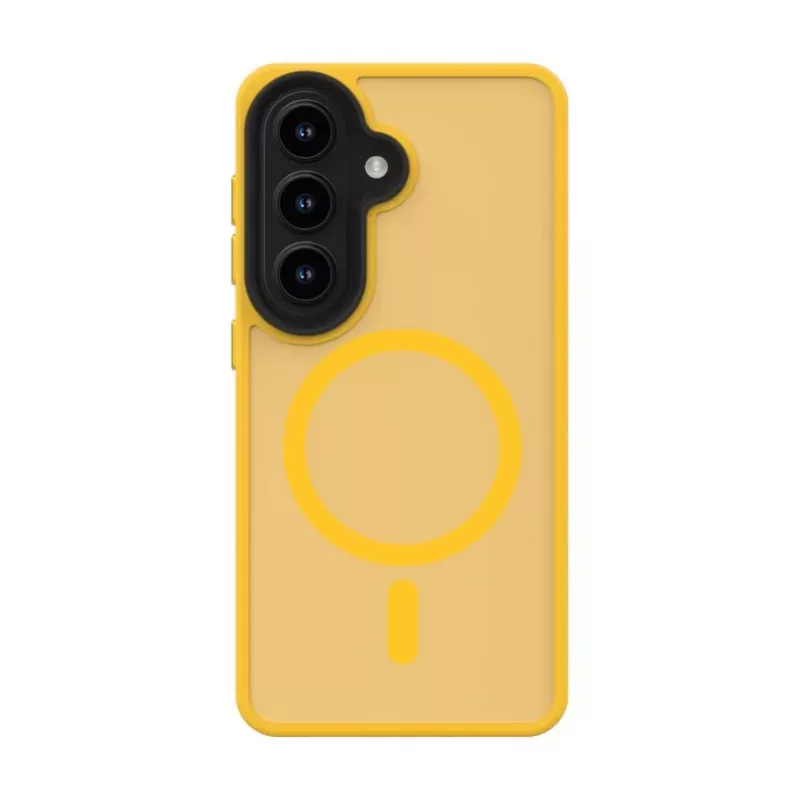 Evelatus Samsung Galaxy S26 Hybrid Case mit Magnet, PC+TPU Orange