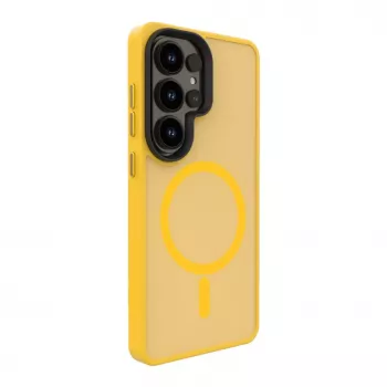Evelatus Samsung Galaxy S26 Ultra Hybrid Case mit Magnet, PC+TPU, Orange