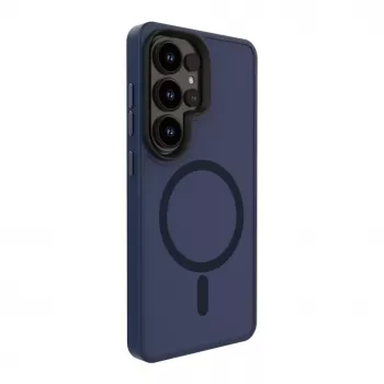 Evelatus Samsung Galaxy S26 Ultra Hybrid Case mit Magnet, PC+TPU, Dunkelblau