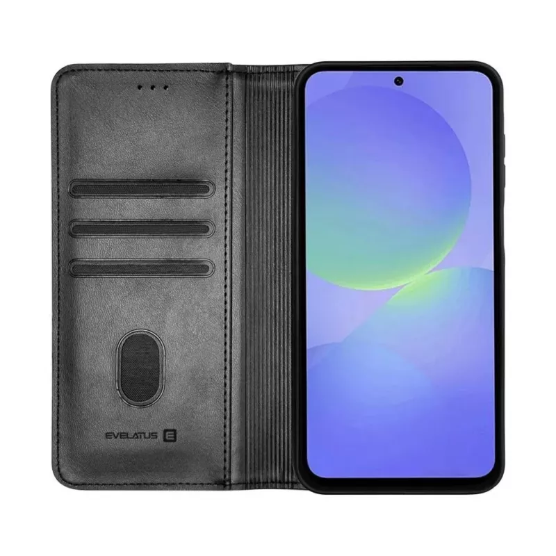 Evelatus Samsung Galaxy A37 Book Case Folio Schwarz