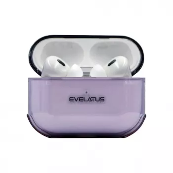 Evelatus Apple AirPods Pro TPU-Schutzhülle Transparent Lila