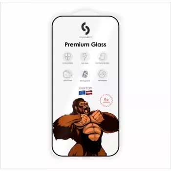 Connect Samsung Galaxy S26 Edge / S26 Plus Corning Gorilla Glass Anti-Statisch 3D Full Cover 5X Stärker Schwarz