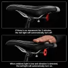 iLike Smart USB Rechargeable Bike Tail Light mit Bremslichtsensor, 7 Beleuchtungsmodi, IPX5 wasserdicht, Aluminium Fahrradrücklicht, Sattelstützenhalterung