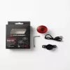 iLike Smart USB Rechargeable Bike Tail Light mit Bremslichtsensor, 7 Beleuchtungsmodi, IPX5 wasserdicht, Aluminium Fahrradrücklicht, Sattelstützenhalterung