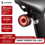 iLike Smart Bike Tail Light, USB wiederaufladbare LED-Fahrradrückleuchte mit Bremsensor, Auto-Sleep-Modus & Vibrations-Weckfunktion