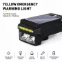 iLike Solar Powered Bike Headlight mit 120dB Hupe, USB wiederaufladbar, 1000LM LED Fahrrad-Frontlicht, 4000mAh Akku, Notwarnlicht