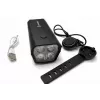 iLike Wiederaufladbarer Fahrradscheinwerfer mit 120 dB Elektrohupe, 300 Lumen LED-Fahrradlicht, USB-wiederaufladbar, Lenker-Fernbedienung