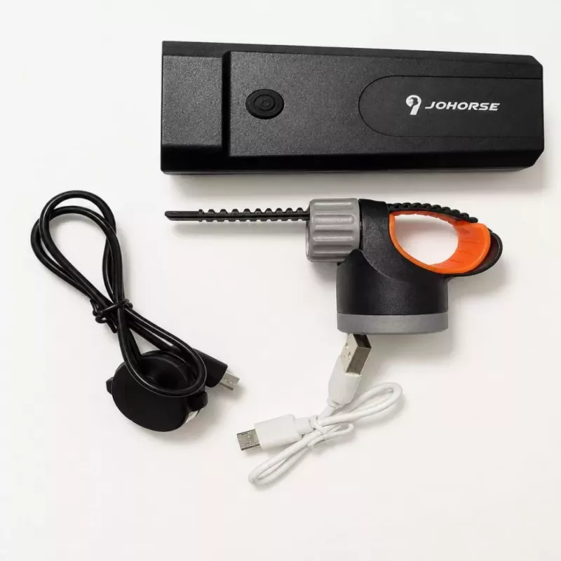 iLike JOHORSE Fahrradscheinwerfer & Elektro-Horn – 300 Lumen, 120 dB, USB wiederaufladbar