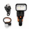 iLike JOHORSE USB wiederaufladbare Fahrrad-Frontleuchte, 400LM LED Fahrradscheinwerfer, Dual Beam, Aluminiumgehäuse, Akkustandsanzeige, wasserdichtes Fahrradlicht