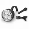 iLike Wiederaufladbarer Fahrrad-Scheinwerfer mit 120dB Hupe, 280 Lumen, 4 Lichtmodi, USB-wiederaufladbar, kabellose Fernbedienung