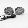 iLike USB wiederaufladbares 4-LED Fahrradlicht-Set – Vorder- und Rücklichter mit 120dB Hupe