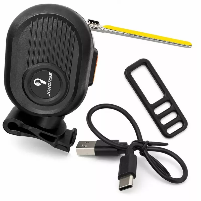 iLike JOWORSE wiederaufladbare COB LED Fahrrad-Rückleuchte, USB-C Fahrrad-Rücklicht, 300mAh wasserdichtes Fahrrad-Warnlicht