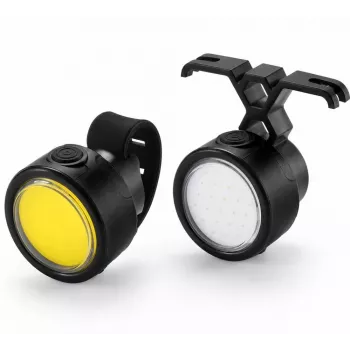 iLike 2er-Set Fahrrad Front- & Rücklicht – USB wiederaufladbare LED-Fahrradlichter für Mountain- & Rennräder, E-Bikes, Scooter, E-Scooter, Kinderfahrräder