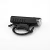 iLike USB wiederaufladbare Fahrrad-Frontleuchte, JH420 hochhelle LED-Fahrradscheinwerfer, IP65 wasserdichtes Fahrradlicht für MTB, Rennrad & E-Bike Schwarz