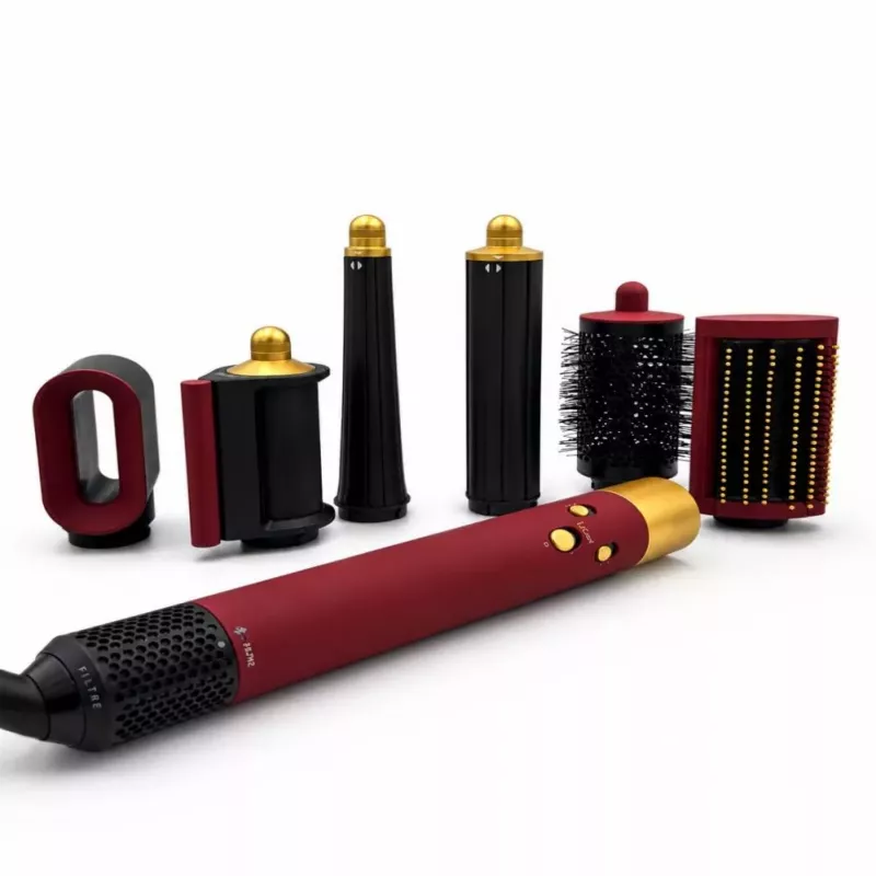 iLike Air Styling System – 6-in-1 Hairstyling-Tool-Set - Leistung 1200W Rot