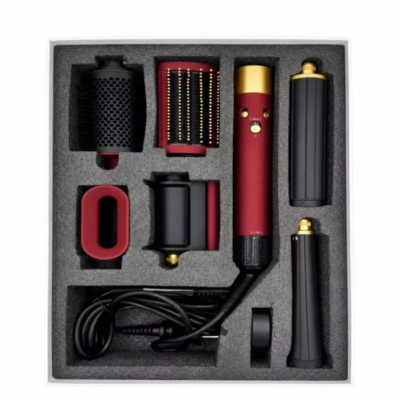 iLike Air Styling System – 6-in-1 Hairstyling-Tool-Set - Leistung 1200W Rot