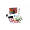 iLike Melt 3D Pen Kit Box Komplettset für 3D-Druckstift, 3D PEN-7-1 Set mit Schablonen 5m x 20 Farben Pink