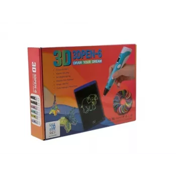 iLike Melt 3D Pen Kit Box Komplettset für 3D-Druckstift, 3D PEN-7-1 Set mit Schablonen 5m x 20 Farben Blau