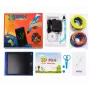 iLike Melt 3D Pen Kit Box Komplettset für 3D-Druckstift, 3D PEN-7-1 Set mit Schablonen 5m x 20 Farben Blau