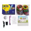 iLike 3D Stift für Kinder, 3D-Druckstift mit 150ft PLA-Filament-Nachfüllungen, 3D-Zeichen-Bastel-Kunst-Set, 5m x 30 Farben, Pink