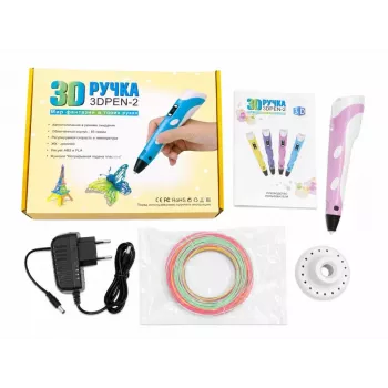 iLike 3D-Druckstift mit LCD-Display | Ultimativer Multicolor-3D-Druckerstift Lila