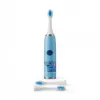 iLike Kids Rechargeable Sonic Electric Toothbrush, USB Charging, 3 Brush Heads (1+2 Replacement Heads), Soft Bristles, Waterproof, Blue Elephant Design Blue