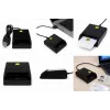 iLike USB Smart Card Reader, Contact IC Card Reader für Digitale Signatur, eID, Bank- und Regierungskarten Schwarz