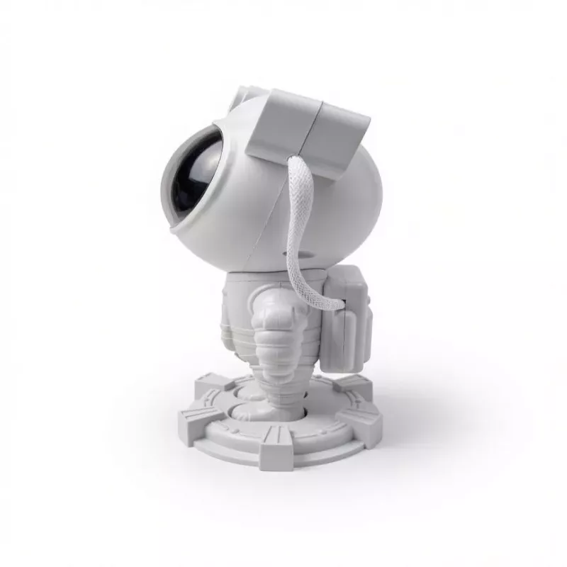 iLike Astronaut Smart LED Lampe mit Bluetooth-Lautsprecher, RGB Nachtlicht, Fernbedienung, 360° drehbarer Kopf Weiß