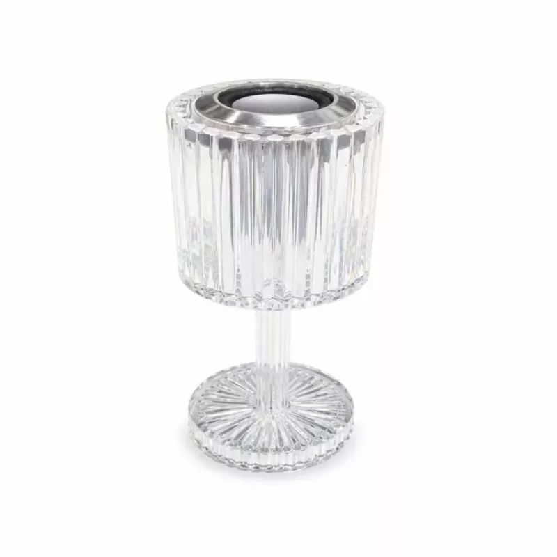 iLike Crystal Touch RGB LED Tischlampe mit Bluetooth-Lautsprecher, Ambient-Nachtlicht & Fernbedienung