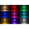 iLike Crystal Touch RGB LED Tischlampe mit Bluetooth-Lautsprecher, Ambient-Nachtlicht & Fernbedienung