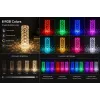 iLike Crystal Bubble Touch RGB LED Tischleuchte mit Bluetooth-Lautsprecher