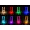 iLike Crystal Bubble Touch RGB LED Tischleuchte mit Bluetooth-Lautsprecher