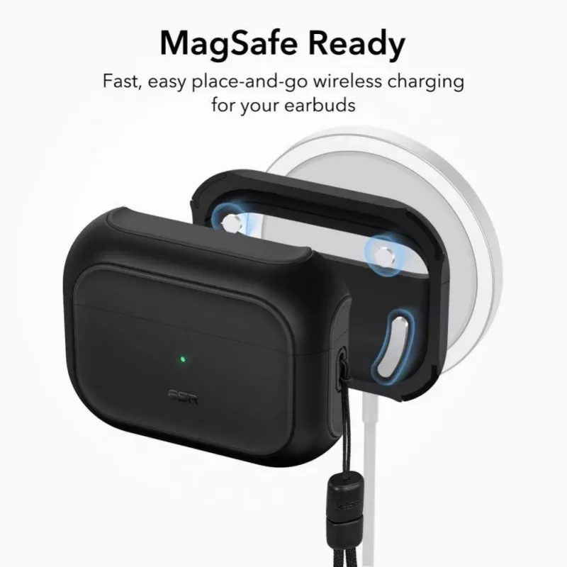 ESR Orbit HaloLock mit MagSafe für Apple AirPods Pro 1 / 2 - Schwarz