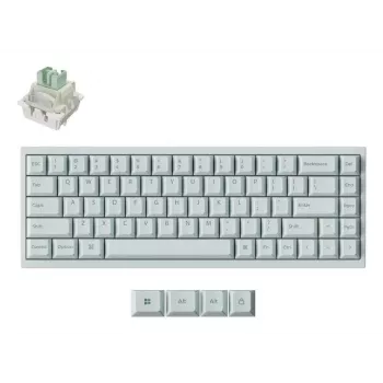 Keychron Q16 HE 8K Mechanische Tastatur - Hellgrün - Full-Size - Gateron Hall-Effekt-Schalter - USB-C Kabelgebunden - 8000 Hz Abfragerate