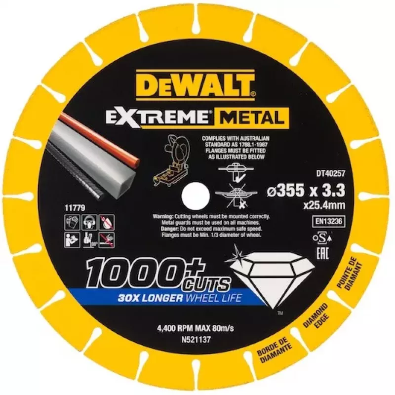DEWALT DT40257-QZ Extreme Runtime Diamanttrennscheibe 125 mm