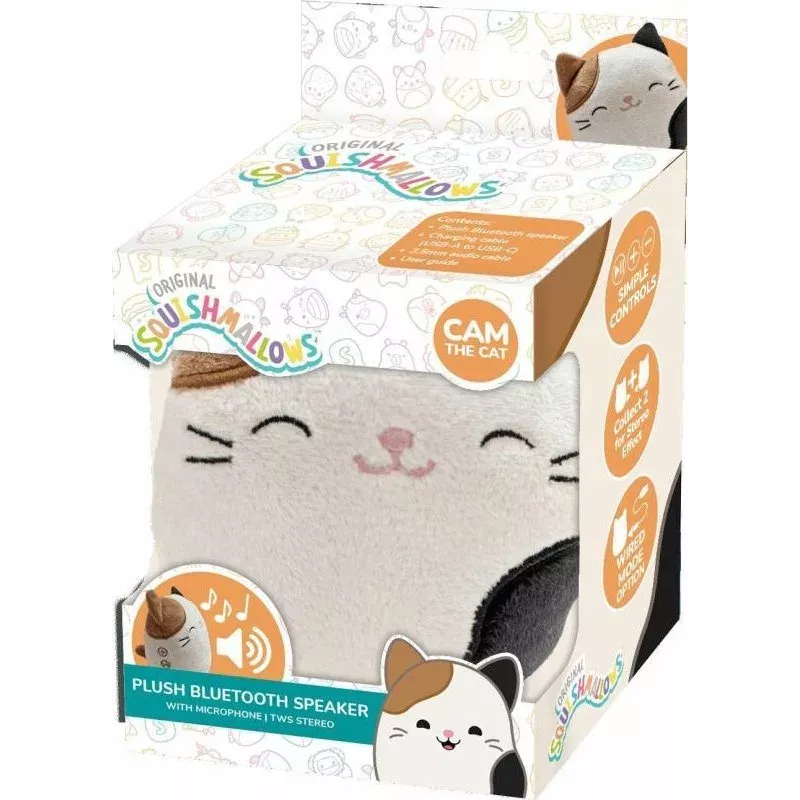 LAZERBUILT Squishmallows Katze Bluetooth 5.0 Lautsprecher Plüschtier bis zu 10m 400mAh für Kinder