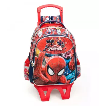 Marvel Premium 2-in-1 Rucksack für Jungen Ultimate Spiderman 3D Deluxe XL Rot