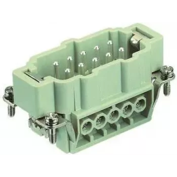 Harting Han E Male Insert mit Schraubanschluss, 10+PE Kontakte, 16A, 500V