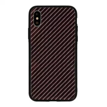 GreenGo Apple iPhone XS Max Carbon Glass Case Schwarz