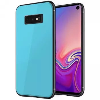 GreenGo Samsung Galaxy S10E GLASS Case Blau