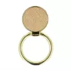 iLike Ring LEATHER UCH000526 Gold - Premium Echter Leder Telefon-Ringhalter mit 360°-Drehung und Standfuß