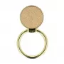 iLike Ring LEATHER UCH000526 Gold - Premium Echter Leder Telefon-Ringhalter mit 360°-Drehung und Standfuß